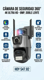 📸🔒 CÁMARA DE SEGURIDAD 360° 4K ULTRA HD – DOBLE LENTE