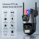 📸🔒 CÁMARA DE SEGURIDAD 360° 4K ULTRA HD – DOBLE LENTE