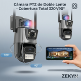 📸🔒 CÁMARA DE SEGURIDAD 360° 4K ULTRA HD – DOBLE LENTE